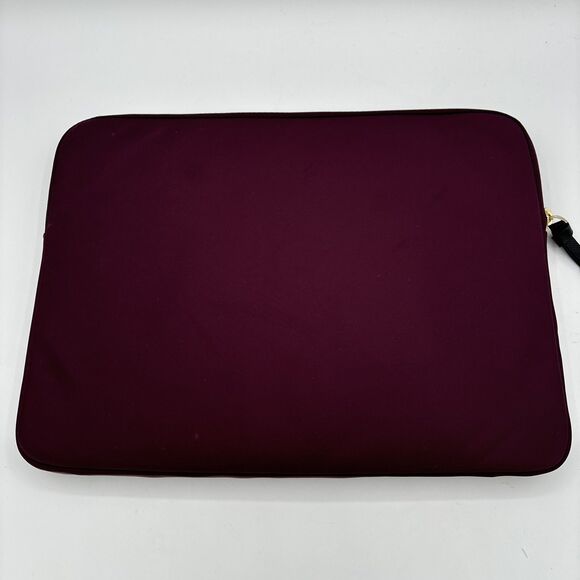 Kate Spade Burgundy Red Protective Laptop Zip Closure Padded‎ Sleeve Bag 13.5” - Picture 5 of 14